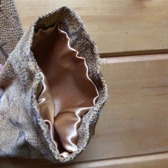 Terry Lewis Luxury Leather Jacket Snake Skin Embossed Tan Brown Size S EUC - Picture 10 of 15